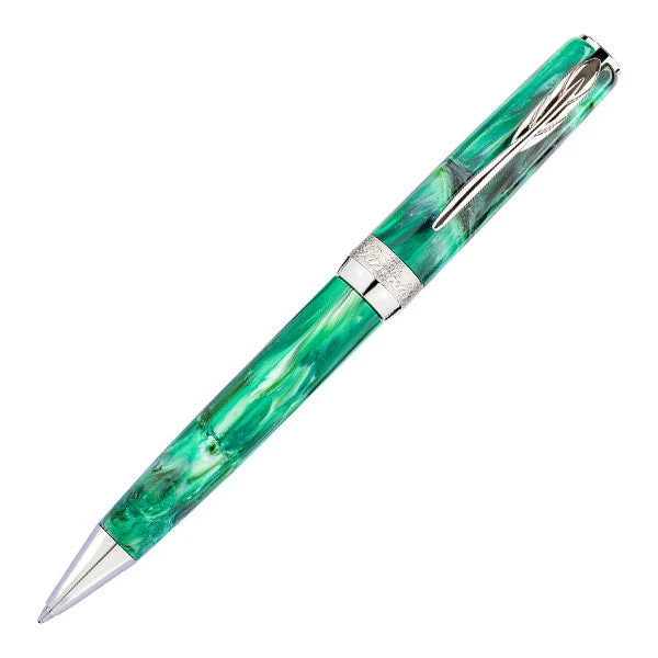 Pineider La Grande Bellezza Gemstone Ballpoint Pen, Malachite Green 3 Pineider La Grande Bellezza Gemstone Ballpoint Pen, Malachite Green