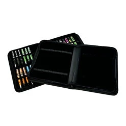 Monteverde 36 Piece Zippered Pen Case For Ballpoint, Fountain Or Rollerball Pens