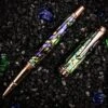 Monteverde Invincia Limited Edition Abalone Shell Rollerball Pen, Rose Gold Trim -Schmidt Store 5bebfcea 627e 557a 8543 5b10d9adbaab