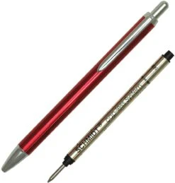 Schmidt Capless Rollerball Pen, Anodized Red