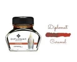 Diplomat Octopus Fountain Pen Ink Bottle, 30ml, Caramel Brown
