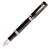 Nettuno 1911 Fountain Pen, Black Sands With Rose Gold Trim, Medium Nib