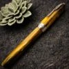 Pineider La Grande Bellezza Gemstone Rollerball Pen, Tigers Yellow 2 Pineider La Grande Bellezza Gemstone Rollerball Pen, Tigers Yellow -Schmidt Store APC 1325