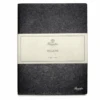 Pineider Notes Milano Leather Notebook, Midnight Black, Lined Ivory Paper -Schmidt Store BlackPineider