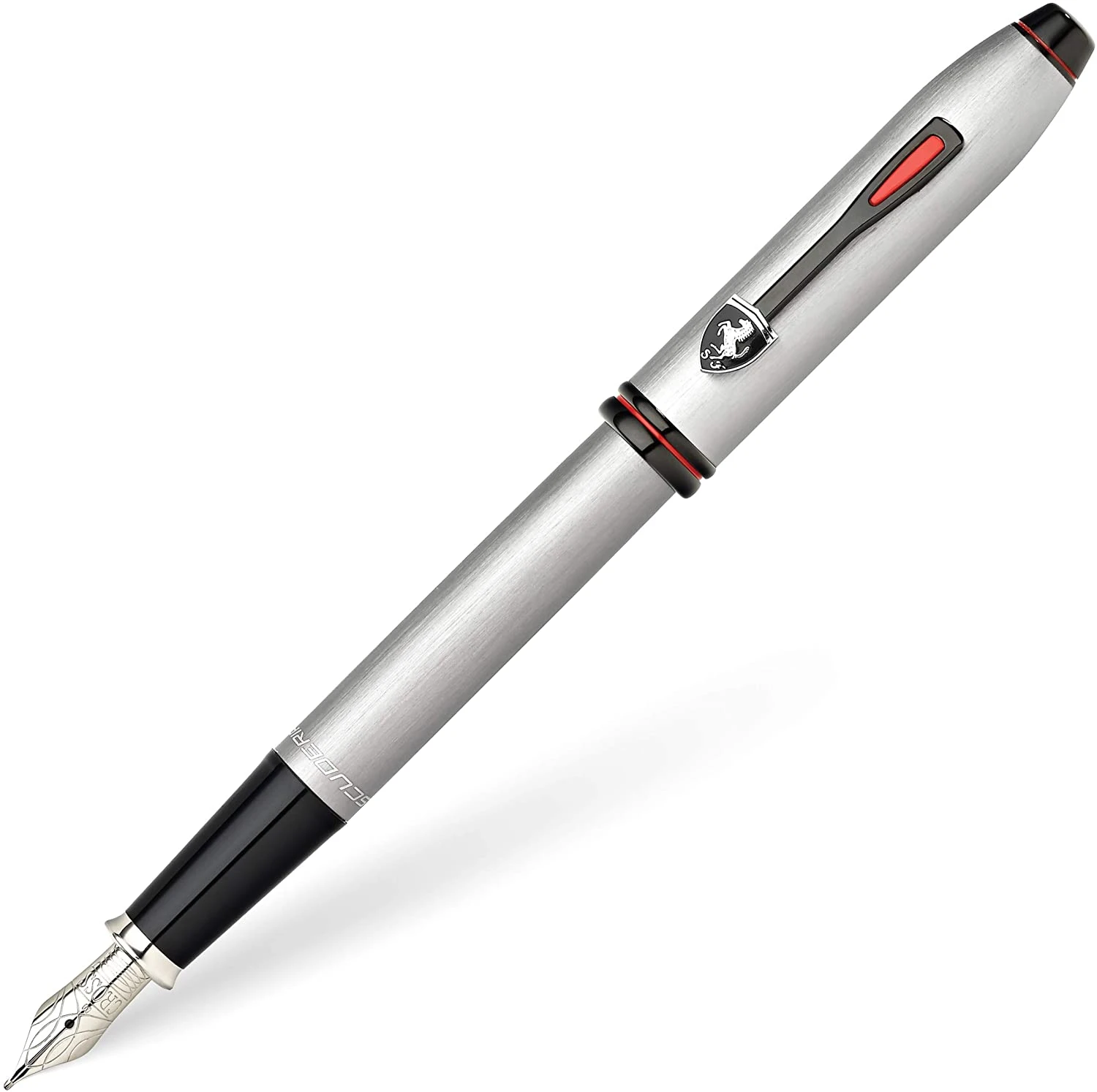 Cross® Cross Townsend Ferrari Fountain Pen, Brushed Platinum 3 Cross® Cross Townsend Ferrari Fountain Pen, Brushed Platinum