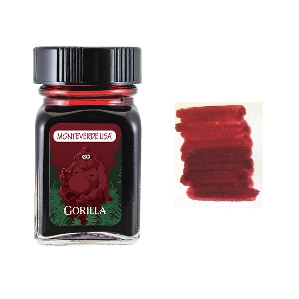 Monteverde 30ml Fountain Pen Ink Bottle, Jungle Collection, Gorilla 3 Monteverde 30ml Fountain Pen Ink Bottle, Jungle Collection, Gorilla