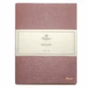 Pineider Notes Milano Leather Notebook, Lilac, Lined Ivory Paper -Schmidt Store Lilac