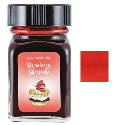 Monteverde 30ml Fountain Pen Ink Bottle, Sweet Life, Strawberry Shortcake 3 Monteverde 30ml Fountain Pen Ink Bottle, Sweet Life, Strawberry Shortcake