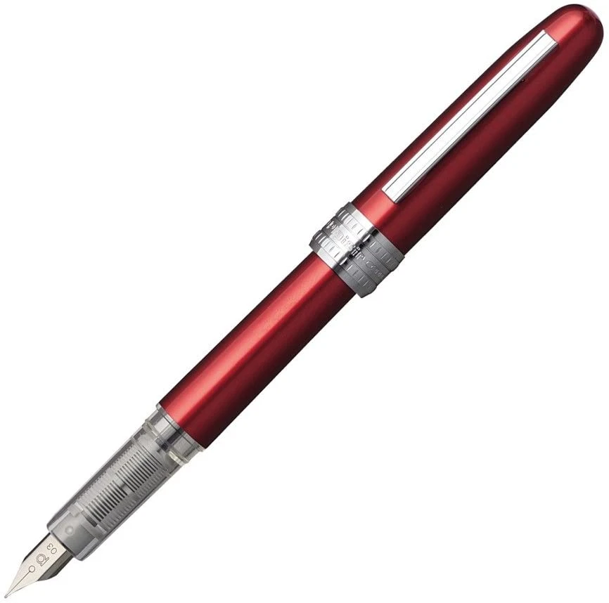 Platinum Plaisir Fountain Pen, Red 3 Platinum Plaisir Fountain Pen, Red