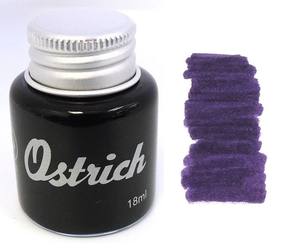 Ostrich Fountain Pen Ink Bottle, 18ml, Purple Amethyst 3 Ostrich Fountain Pen Ink Bottle, 18ml, Purple Amethyst