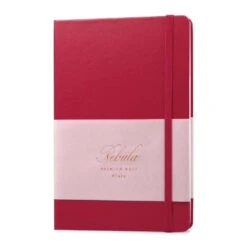 Nebula Premium Notepad, 90g White Paper, Ruby Wine