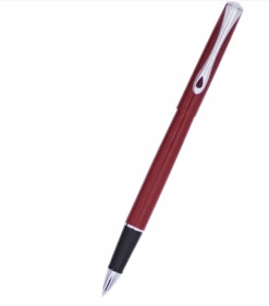 Diplomat Traveller Rollerball Pen, Dark Red & Chrome