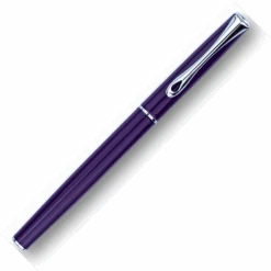 Diplomat Traveller Rollerball Pen, Deep Purple & Chrome 5 Diplomat Traveller Rollerball Pen, Deep Purple & Chrome -Schmidt Store TravellerDeeppurpleClosed