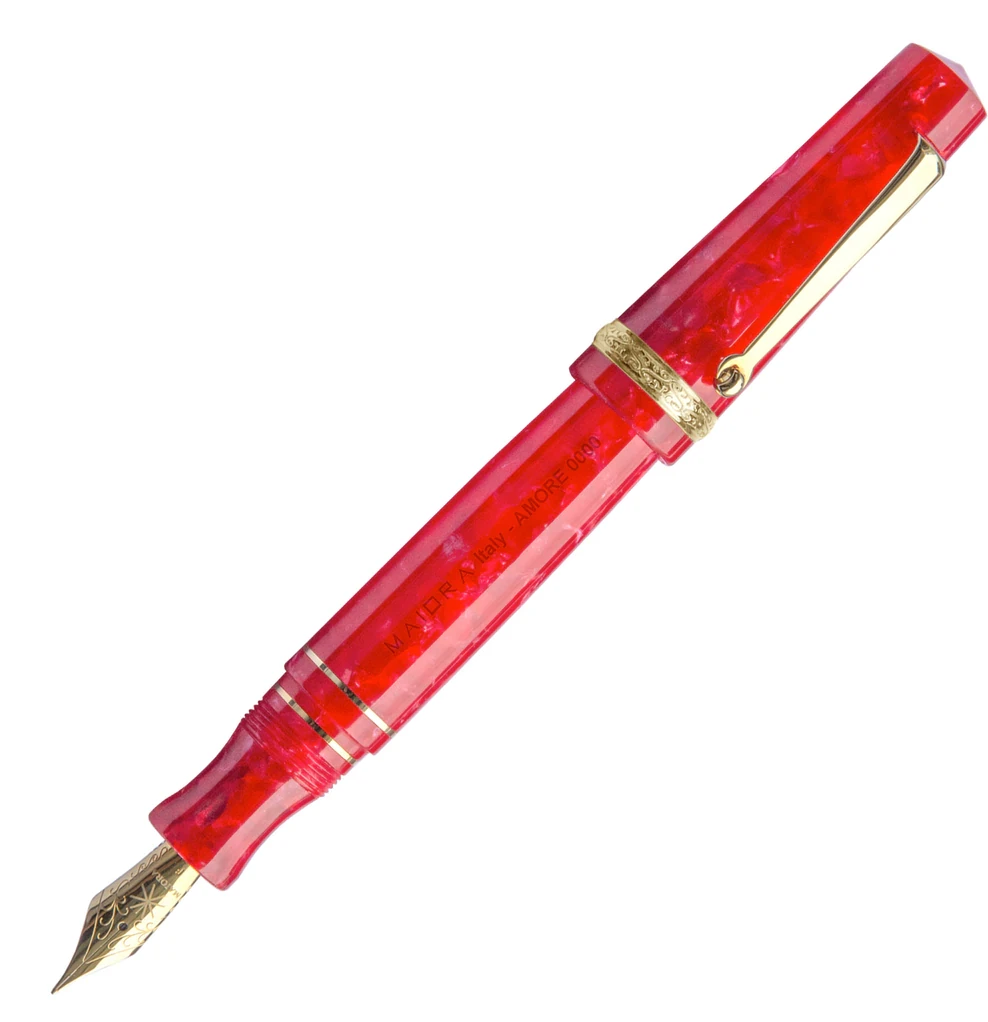 Maiora Aventus Amore Fountain Pen, Red & Gold 3 Maiora Aventus Amore Fountain Pen, Red & Gold