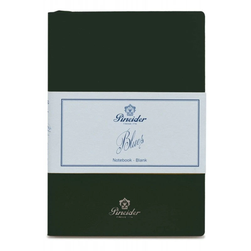 Pineider Blues Notebook, A5, 192 Blank Pages, 55gr Paper, Dark Green 3 Pineider Blues Notebook, A5, 192 Blank Pages, 55gr Paper, Dark Green
