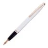 Cross® Cross Calais Fountain Pen, White & Rose Gold, Medium Nib 1 Cross® Cross Calais Fountain Pen, White & Rose Gold, Medium Nib -Schmidt Store cross 10 1817022