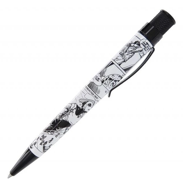 Retro 51 Okkto Rocketeer First Flight Tornado Rollerball Pen, Black & White 3 Retro 51 Okkto Rocketeer First Flight Tornado Rollerball Pen, Black & White