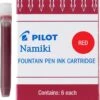 Pilot Namiki Fountain Pen Ink Cartridges, Red, 6pk 1 Pilot Namiki Fountain Pen Ink Cartridges, Red, 6pk -Schmidt Store pred
