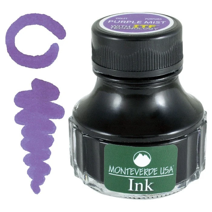 Monteverde 90ml Fountain Pen Ink Bottle, Purple Mist 3 Monteverde 90ml Fountain Pen Ink Bottle, Purple Mist
