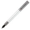 Monteverde Ritma Fountain Pen, Silver, Stub Nib -Schmidt Store ritwhite 3fcbf47d b8ef 4a0b a7d6 9183bbb2fca6