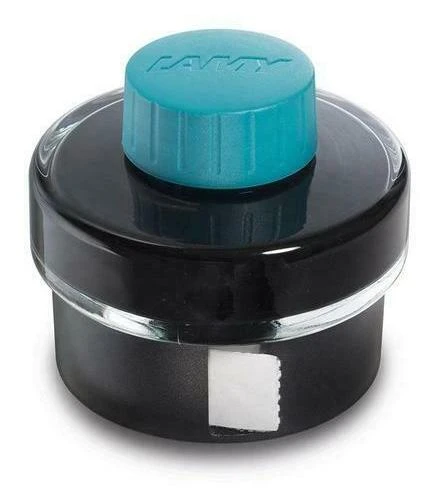 Lamy 50ml Fountain Pen Ink Bottle With Blotter Paper, Turquoise 3 Lamy 50ml Fountain Pen Ink Bottle With Blotter Paper, Turquoise