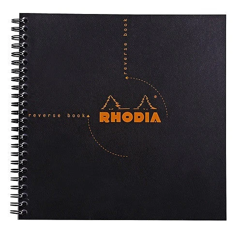 Rhodia Classic Reverse Book, Side Wirebound , Black Dot, 8 ¼ X 8 ¼ 3 Rhodia Classic Reverse Book, Side Wirebound , Black Dot, 8 ¼ X 8 ¼